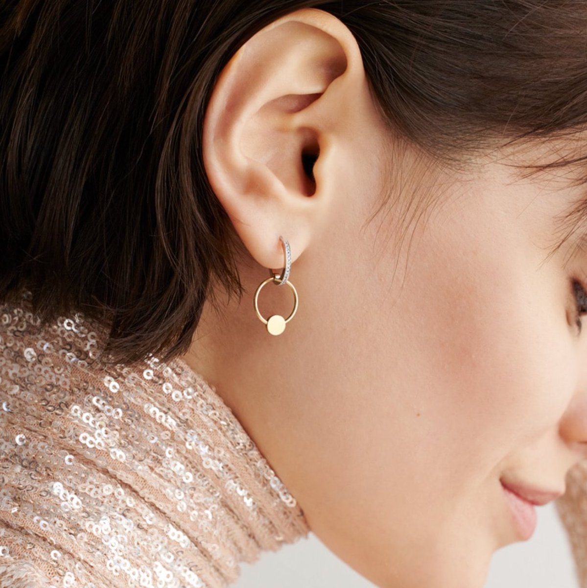 mayu ピアス 2個セット ピアスのようにミニマルなデザインがすてき！マユと