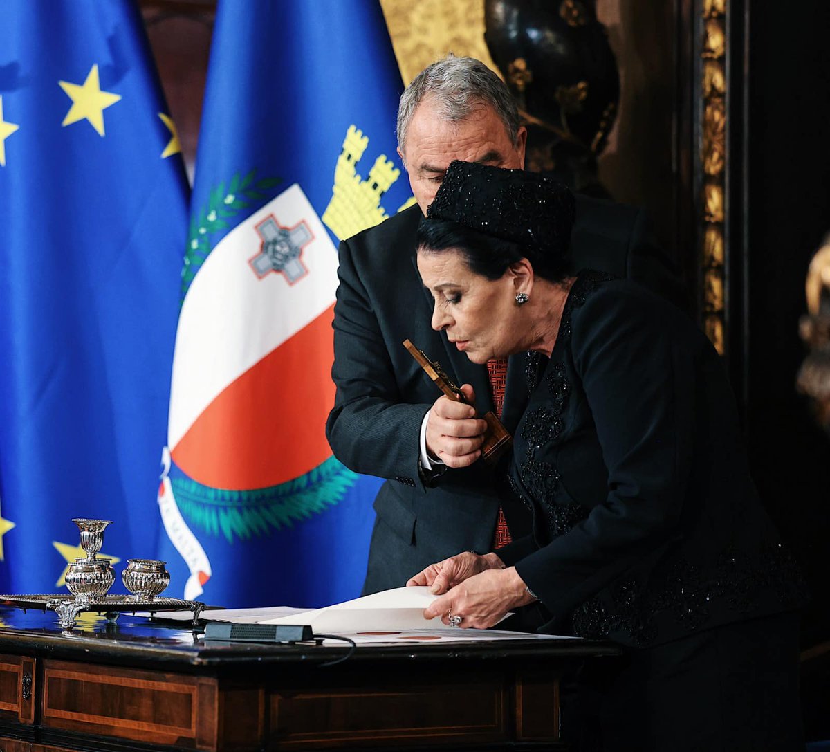 Congratulations to Notary Myriam Spiteri Debono on becoming the 11th President of Malta 🇲🇹! I'm confident she'll serve our nation well in this new role. #Malta #President