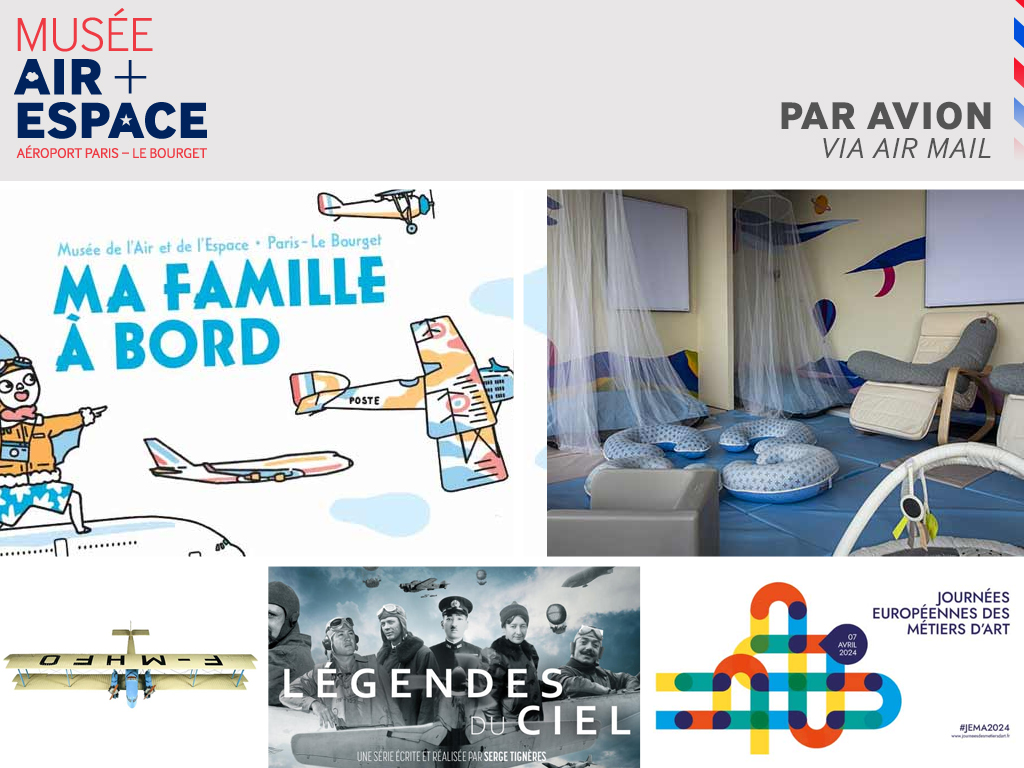 📬📅 Pour ce #VendrediLecture consultez la #Newsletter du mois d'avril ✅ Le 7 avril : Journées européennes des métiers d’art ✅ Le 14 avril : Ma famille à bord ✅ L'objet du mois ✅ Les Légendes du Ciel sur @histoiretv ➡️ museeairespace.fr/?mailpoet_rout… #JEMA2024 #Avgeek