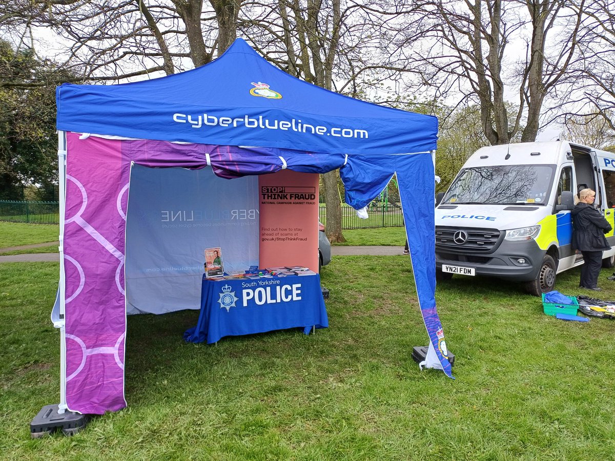 📆Today we are at @HexthorpePark Family Fun Day with @YH_CyberProtect come down and see us #StopThinkFraud #FamilyFun #EasterHolidays