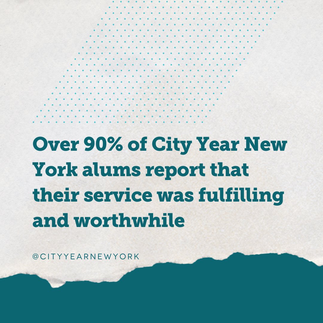 Find meaning in a #ServiceYear through @CityYear! This Friday marks another deadline to submit applications for the 2024-2025 school year. Submit your application today via the @CommonApp or our website below. #CYNY #StudentSuccess cityyear.org/new-york/