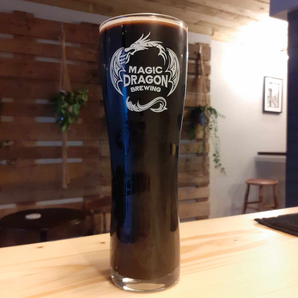 Black Tiger IPA 4.8% abv now pouring in our bar, The Crafty Dragon Whitchurch, Shropshire😋 #magicdragonbrewing #craftbeeruk #blackipa #whitchurch #shropshire #visitshrophire