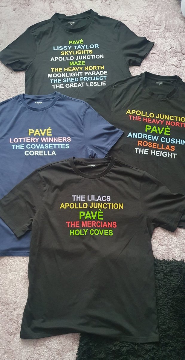 Free time today so only fair to give these beauties a play. Its the start of the official Apollo 2024 tour launch🚀 tomorrow @ApolloJunction at @thetradesclub See you all there.😃 Bearing in mind who the support band (@TheMercians )are i think my choice of t-shirt picks itself