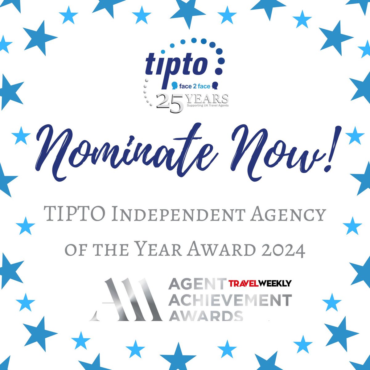 Could you be the next TIPTO Independent Agency of the Year at the Travel Weekly Agent Achievement Awards 2024? 🏆 We’re now open for nominations - nominate yourself or another worthy agency below. Closing date for nominations is Tuesday 30th April! #TWAAAS surveymonkey.com/r/TWAAAS2024