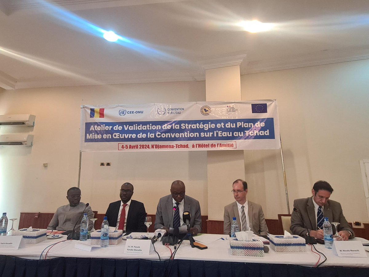 The national workshop validating the #WaterConvention's implementation plan of #Chad 🇷🇴 led by the Ministry of Water and Sanitation kick started  ! Key national stakeholders & development partners will prioritize actions to strengthen #transboundary #watercooperation in #Chad !