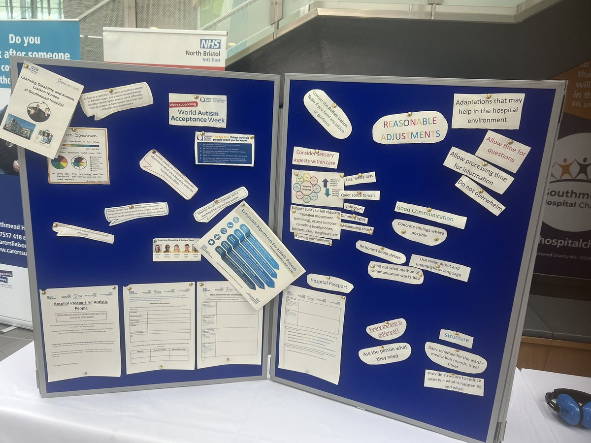 Autism Acceptance Week and our LDALT are sharing information about what support is available for autistic people in our hospital.❤️😊. Pass by for more information and share with your teams. So much we can do to support these amazing people 😊 #AutismAcceptanceWeek @sphams