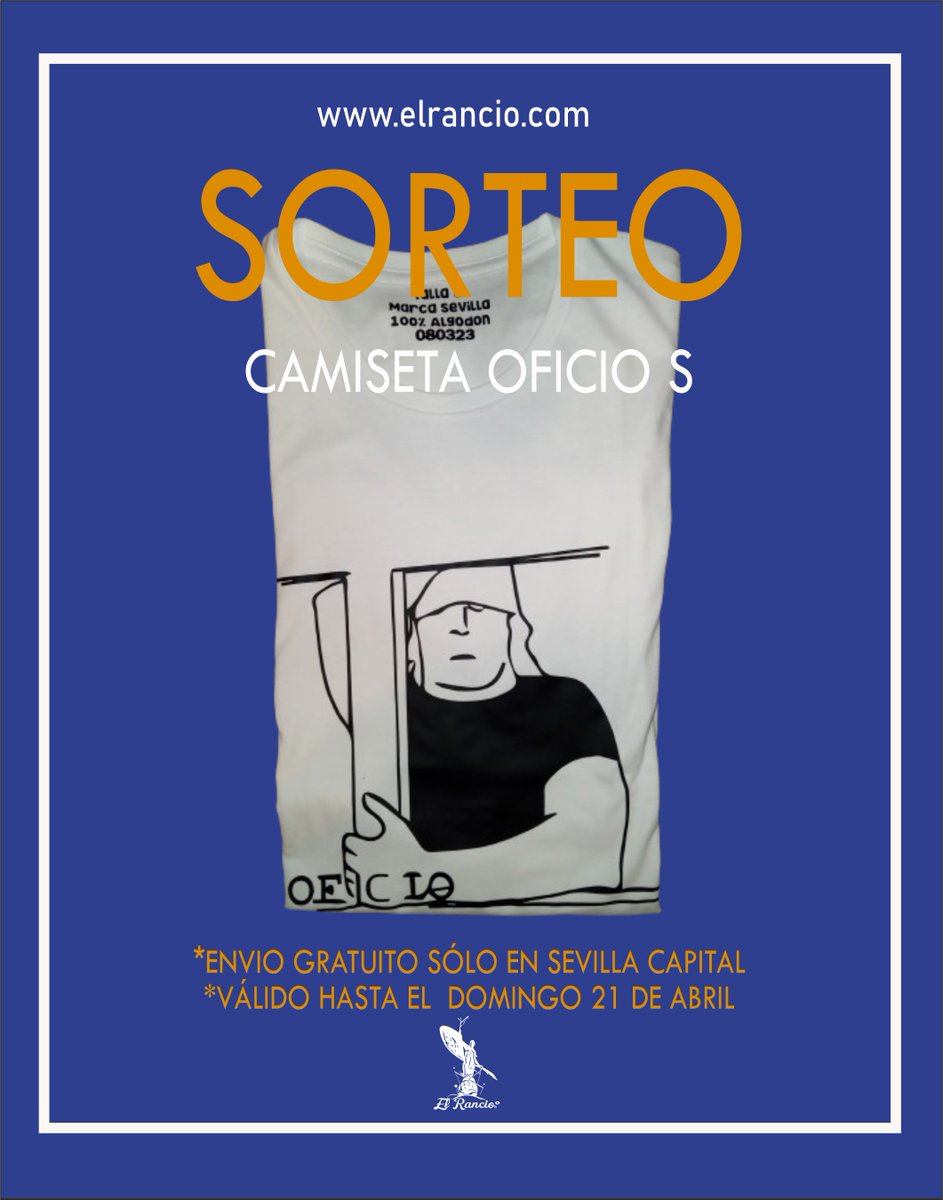 ¡AESTAES! 📢  ¡Sorteamos 1 camiseta de OFICIO S entre todos los que hagáis RT a esta publicación!