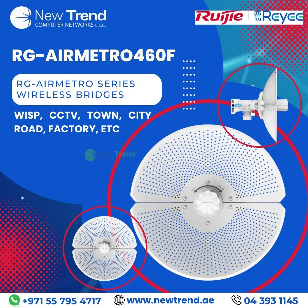 newtrendCN's tweet image. RG-AirMetro460F
Highlight Features
IP65, 6 kV Surge Protection and ±24 kV ESD against Harsh Environment
220.32 km/h (137 mph) Wind Survivability
All-in-one Cloud Management Simplifies the User Journey

#ruijie #reyee #newtrendcomputernetworks