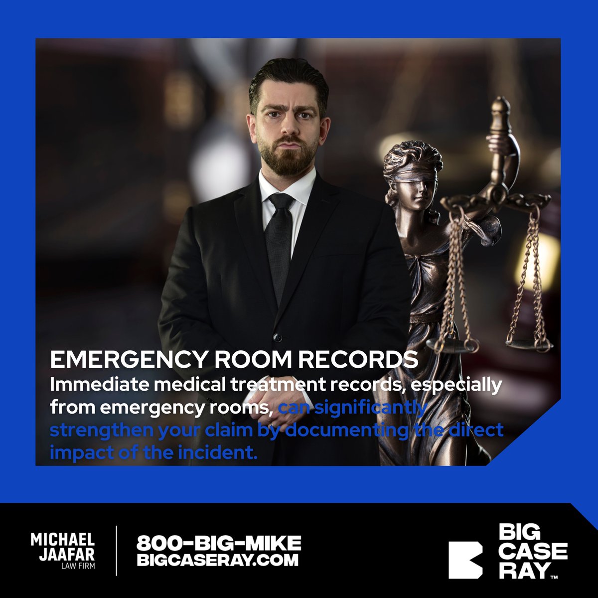 BIG CASE RAY
'Emergency Room Records'
Personal Injury Facts. 💡
.
.
.
.
.
#bigcaseray #rayrahal #mikejaafar #bigmike #800bigmike #personalinjury #personalinjurylawyer
#injuryattorney
#accidentlawyer
#legalhelp
#injured
#compensation
#justice
#personalinjuryclaim
#lawyerlife