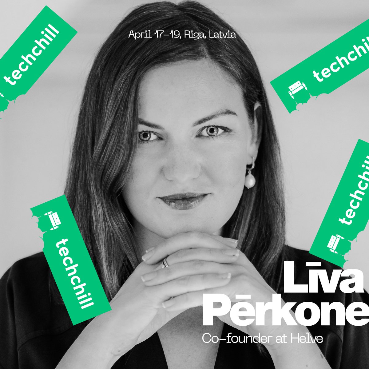 Excited to announce @Liva, Co-founder of @helve_eu, at TechChill 2024! A key figure in Baltic tech, passionate about AI, cybersecurity, and strategic comms. Grab your pass now! ☕️ #speakerannouncement