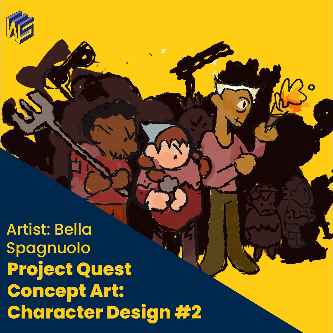 An angry mob has appeared from Project Quest! 🔥 

Give a big thanks to Bella Spagnuolo for making this fantastic art! 

If you want more art and info from our upcoming games, make sure to follow for more!

#wolverinesoftstudio #GoBlue #umichgamedev #gamedev #umich