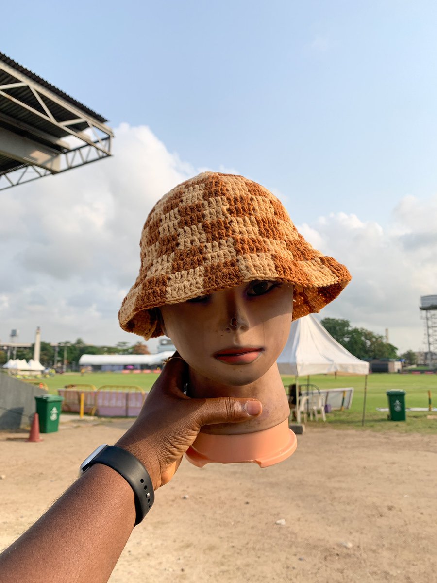 Ashabby20's tweet photo. The CHECKERED bucket hat 
Handmade with wools and a sprinkle of love 
Available in different colors

Price- 10,000

Please note that all our crochet items can be made in different colors and patterns.
Send a DM to preorder 

#Asabicrochets #crochetbuckethat https://t.co/1NLahpxZHT