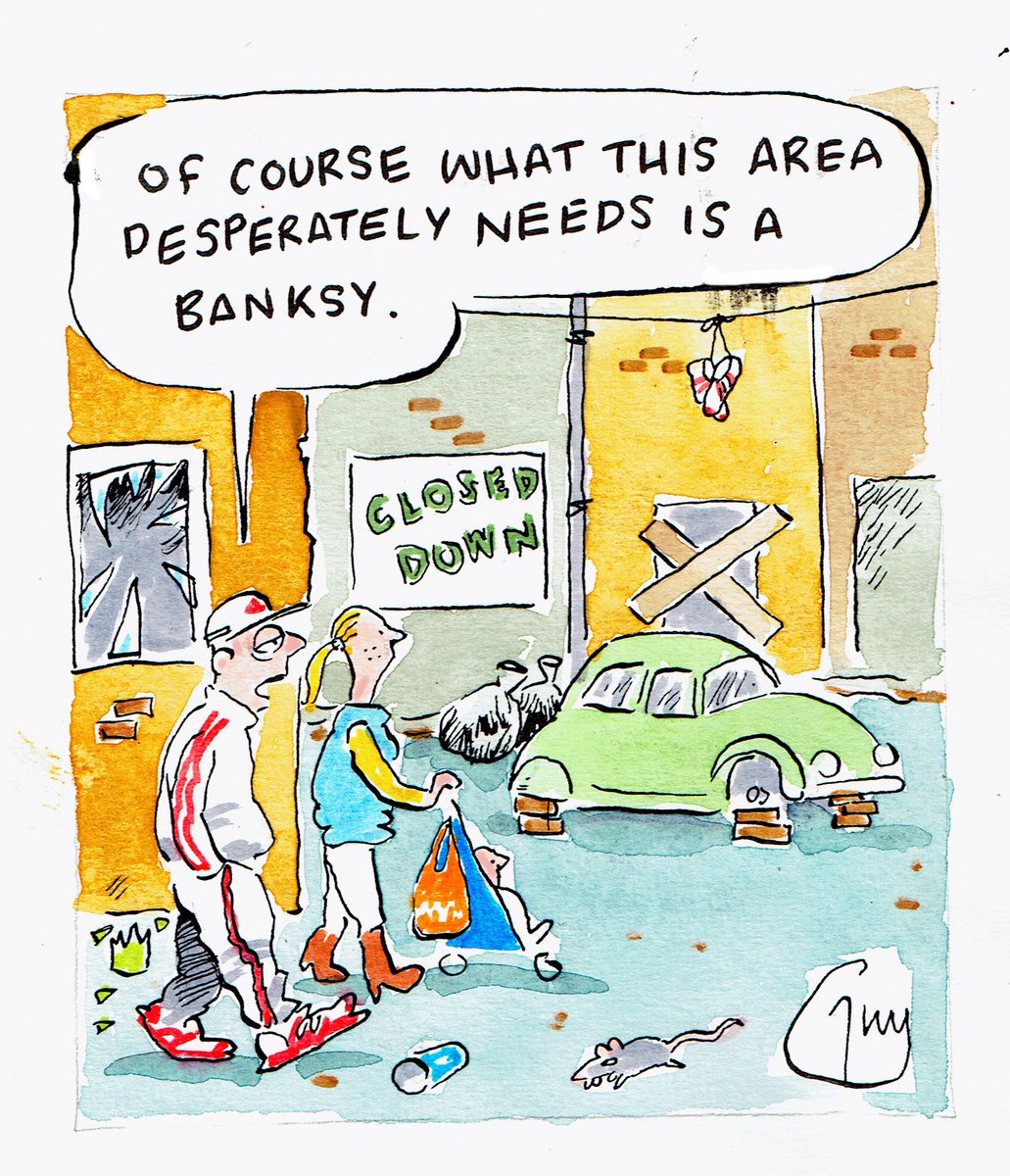 My cartoon for Friday's @MetroUK @MetroPicDesk #Banksy #brokenbritain #CostofLivingCrisis