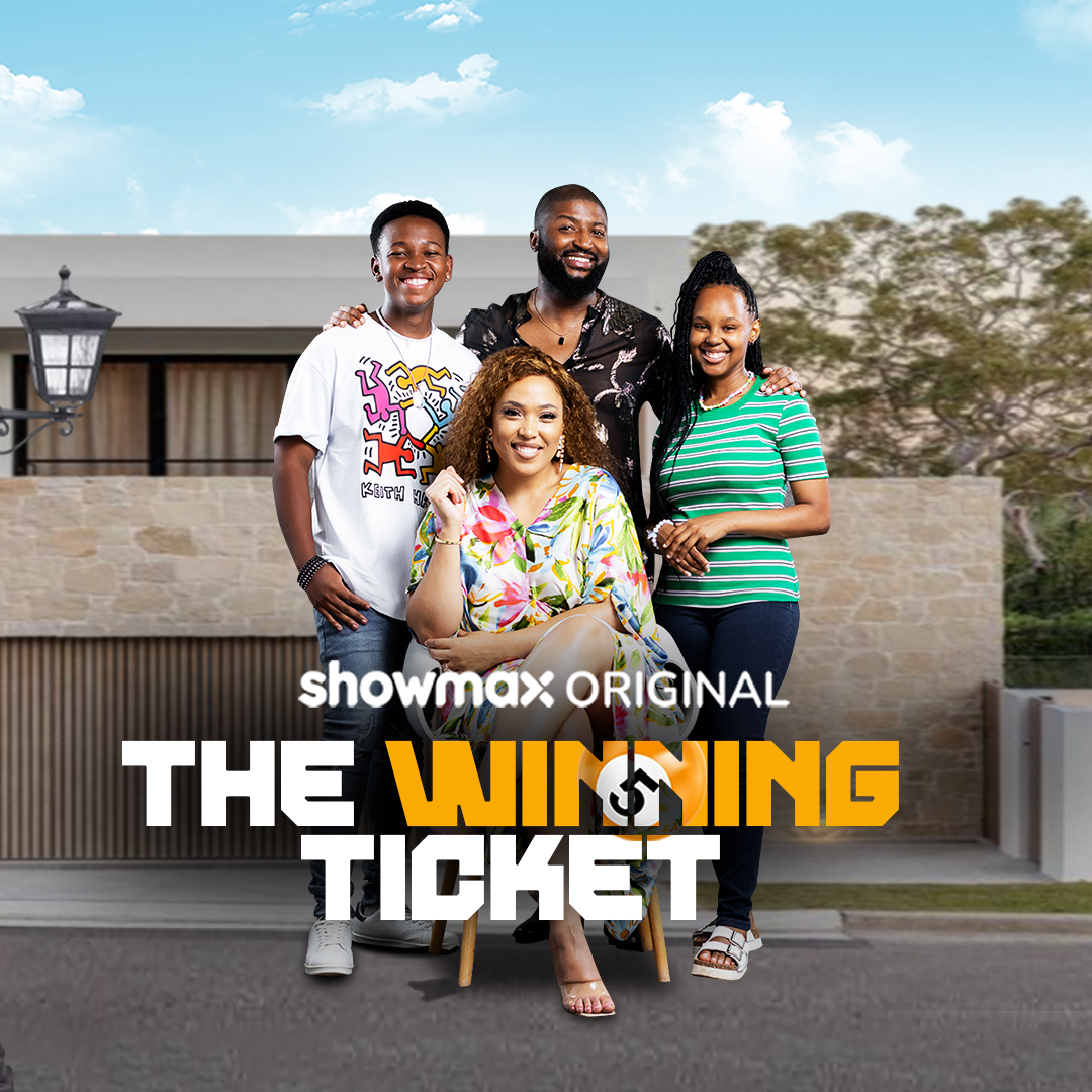 'The Winning Ticket', a Showmax Original film about a family whose lives are forever changed after hitting the jackpot. Starring Lerato Makhetha and Simphiwe Ngema as the happily married couple, with Amina Jack and Quinton Madlala as their kids. Also look out for Tinah Mnumzana…