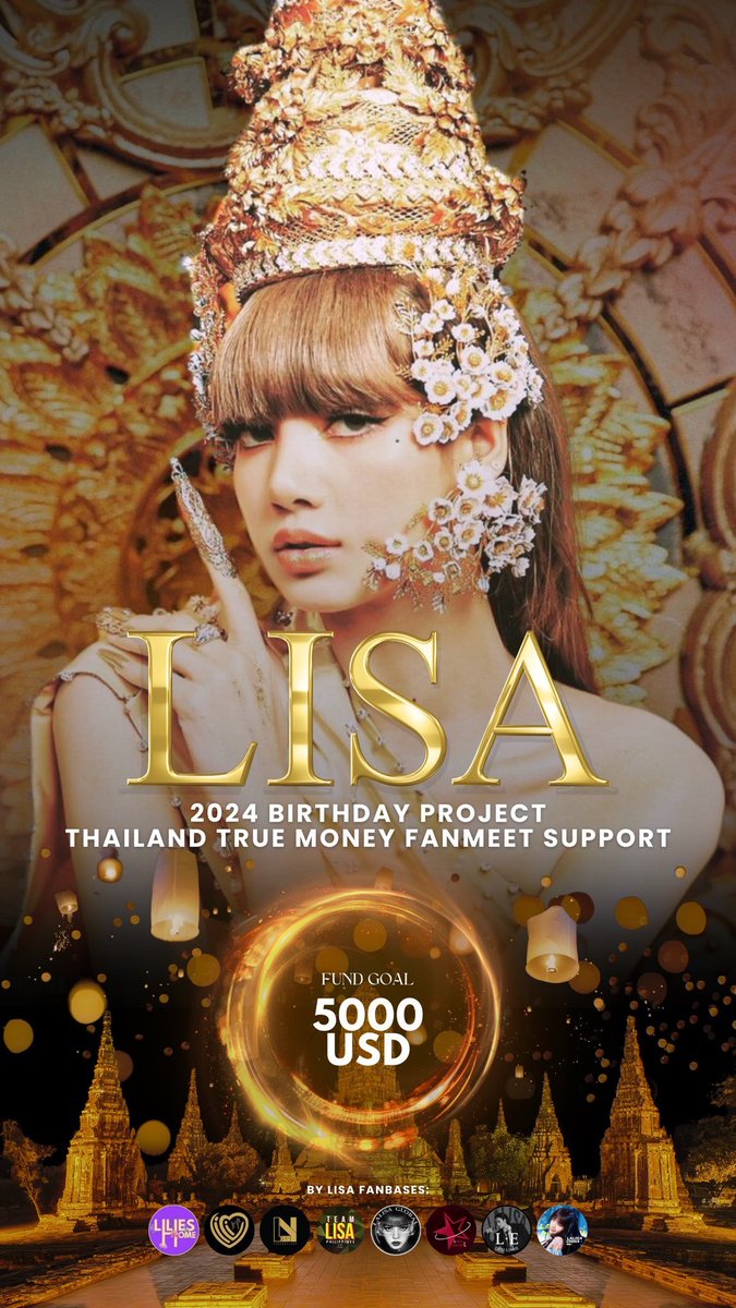🌟LISA 2024 BIRTHDAY SUPPORT presented by LISA FANBASES AT TRUE MONEY FANMEET🌟 Organizing Fanbases @LiliesHome_ @LISACHINA327 @LISANATIONS_ @LILITEAMTH327 @TeamLisaPH @lalisabrasil @Lsglobal_ Channels: 1) Thai Bank: THB 264,479.69 2) PayPal: USD 1,290.20 & THB 3,597 TOTAL:
