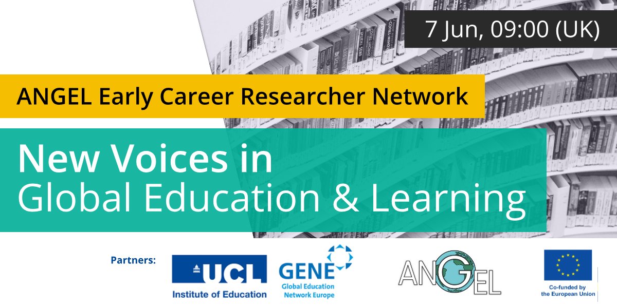 📢Calling all Early Career Researchers working on and in #GlobalEd / #GlobalLearning, #GlobalCitizenshipEd & #PeaceEducation📢

Apply by Apr 30 to present at ANGEL's virtual mini-conference on 7 Jun. 

👉angel-network.net/NewVoices_24