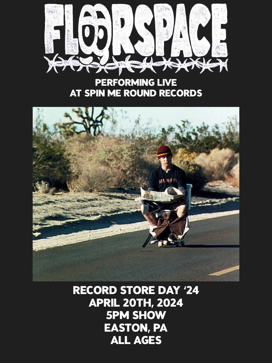 floorspacerocks's tweet photo. SURPRISE! we’re playing @Spin_MeRound on 4/20 for record store day 💨 this will be our last hometown show for a while. let’s pack it in and buy some records alright alright alrighhhhtt https://t.co/Fl1FwCCh0m