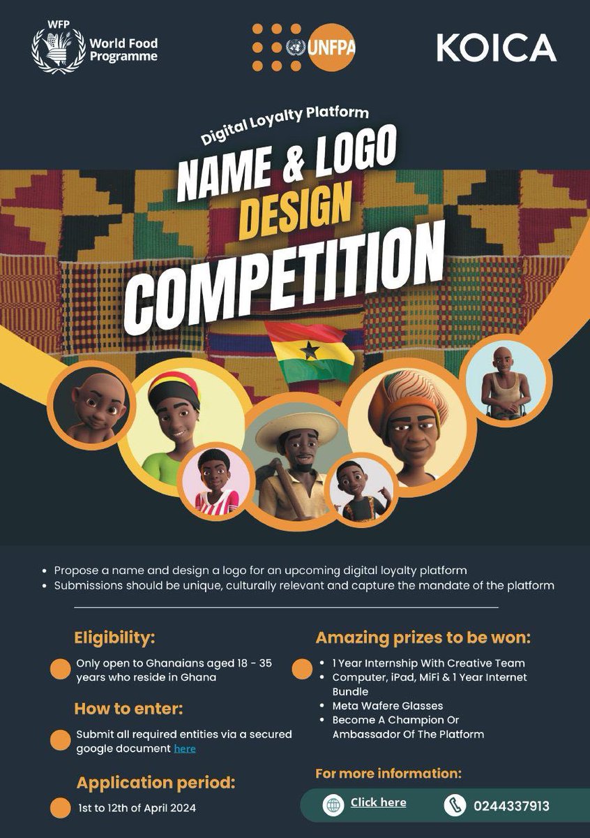 Don’t miss this opportunity to leave your mark on Ghana’s journey towards a brighter, healthier future! #DigitalLoyalty Link: sway.cloud.microsoft/HRPpVPDbGaNCZW… @WFP_Ghana @UNFPAGhana