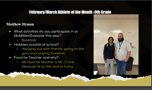 Male Athlete for Feb/March