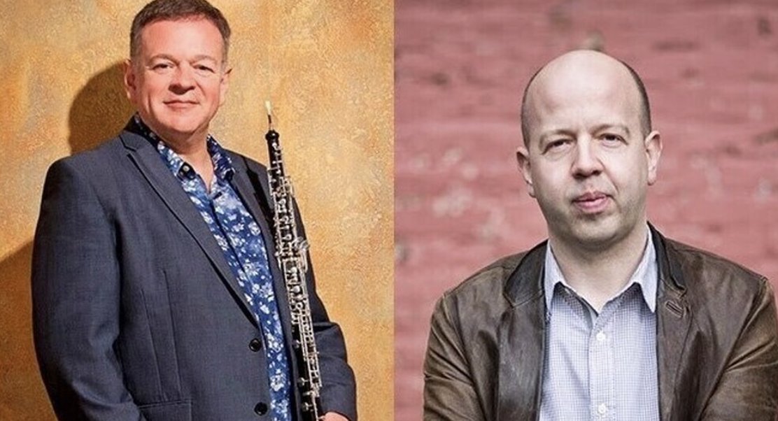 Nicholas Daniel (oboe) and Huw Watkins (piano) are playing music by Bach, Tansy Davies, Poulenc, Mark Simpson, Schumann, John Woolrich and more, for Folkestone New Music at the Green Room, Folkestone at 7.30pm on Thursday 18 April. buytickets.at/folkestonenewm…