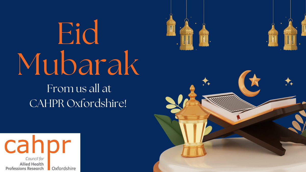 🌟 Eid Mubarak from CAHPR Oxfordshire to our followers who are celebrating! May the blessings of Eid fill your life with happiness, success, and prosperity today and always. 🌙✨ #EidMubarak #EidAlFitr