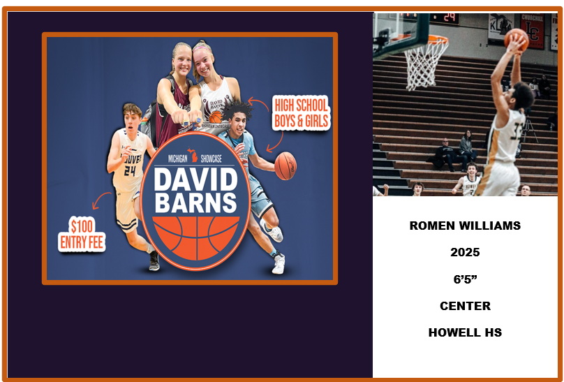 John Strong (@strongbball) on Twitter photo 2025 the 6'5" center Roman Williams from Howell HS has entered the David Barns Michigan Showcase. This young man is looking to dominate the center of the paint at the showcase. How about you. Enter today.
@romen_williams0645 <a href="/PrepHoopsMI/">Prep Hoops Michigan</a> <a href="/DellJCoachUp/">Dell Johnson</a> <a href="/Howellbball/">Howell Varsity Basketball</a> 2025 the 6'5" center Roman Williams from Howell HS has entered the David Barns Michigan Showcase. This young man is looking to dominate the center of the paint at the showcase. How about you. Enter today.
@romen_williams0645 <a href="/PrepHoopsMI/">Prep Hoops Michigan</a> <a href="/DellJCoachUp/">Dell Johnson</a> <a href="/Howellbball/">Howell Varsity Basketball</a>