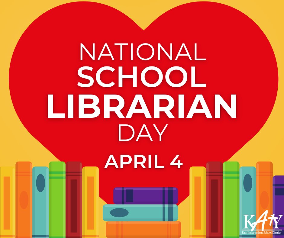 Today, Katy ISD celebrates #NationalSchoolLibrarianDay, honoring the incredible contributions of our dedicated librarians! 

Thank you for your passion, dedication, and commitment to nurturing a culture of learning and discovery in our schools!  📚