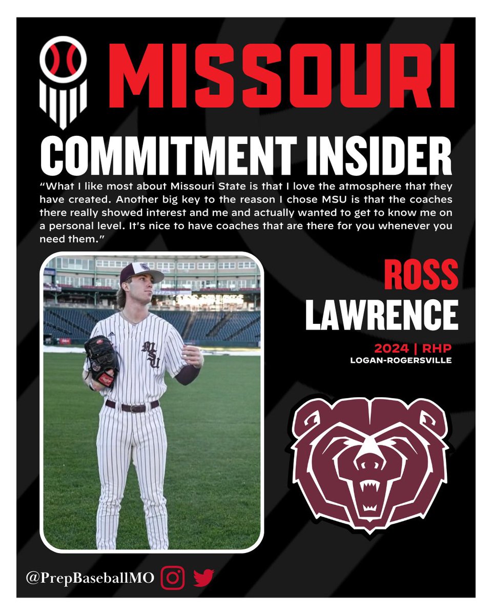 Commitment Q&A: Ross Lawrence + The Springfield area lefty talks through his commitment to Missouri State and more with our staff 👇 📝: loom.ly/gNLAzO8