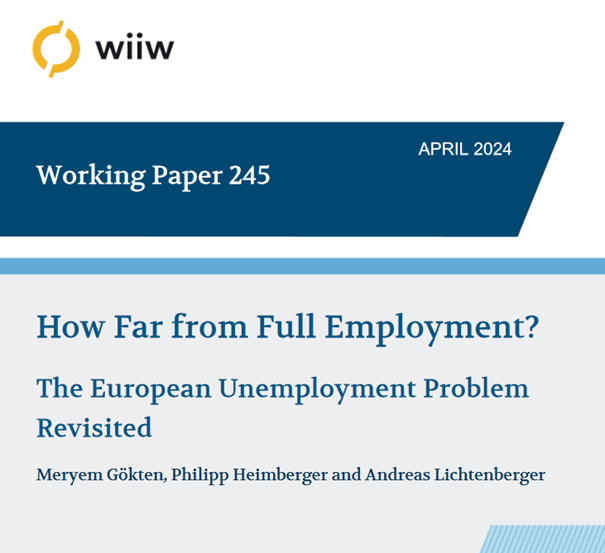 Hot off the press: Why has there been no full employment in the EU since the 1970s, and how far are we from it today? Our new paper by Meryem Gökten, @heimbergecon and Andreas Lichtenberger. Download it here: ➡️ wiiw.ac.at/p-6838.html