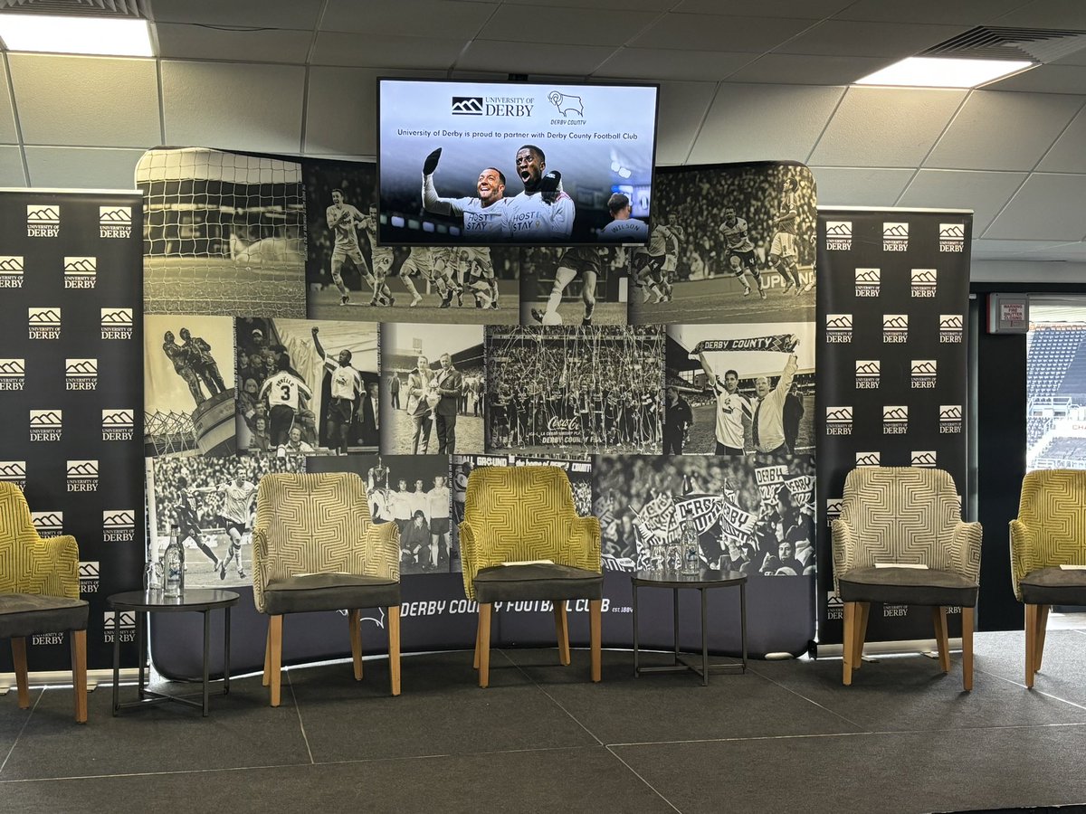 We are all set to welcome future @derbyuni students and their families to our VIP Offer Holder Event @dcfcofficial. We can’t wait to meet you, have a great afternoon! #AnAfternoonWithDerbyCountyFootballClub #TheFutureIsYou 🐢⚽️