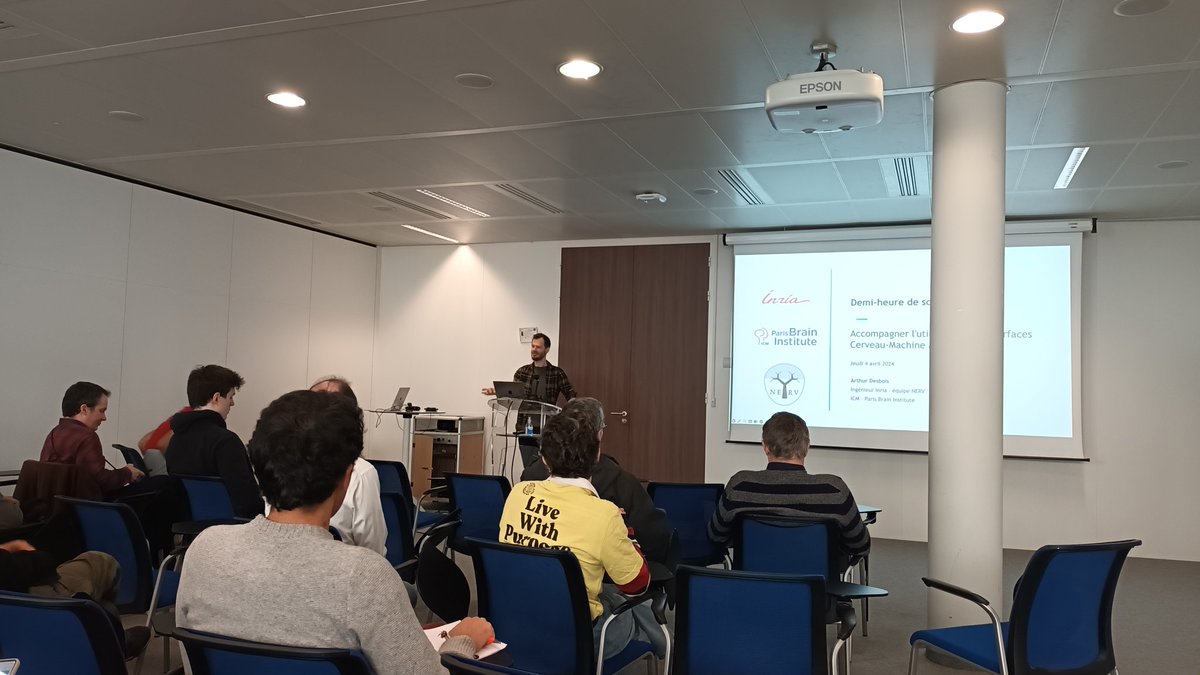 Venot Tristan (@tristanvenot) on Twitter photo And it's on ! <a href="/ADesboisDev/">Arthur Desbois</a> from <a href="/nerv_lab/">NERV Lab</a> team presents, at <a href="/inria_paris/">Centre Inria de Paris</a>, Brain Computer Interfaces and our software - HappyFeat, a must have tool for analysis and feature selection! And it's on ! <a href="/ADesboisDev/">Arthur Desbois</a> from <a href="/nerv_lab/">NERV Lab</a> team presents, at <a href="/inria_paris/">Centre Inria de Paris</a>, Brain Computer Interfaces and our software - HappyFeat, a must have tool for analysis and feature selection!