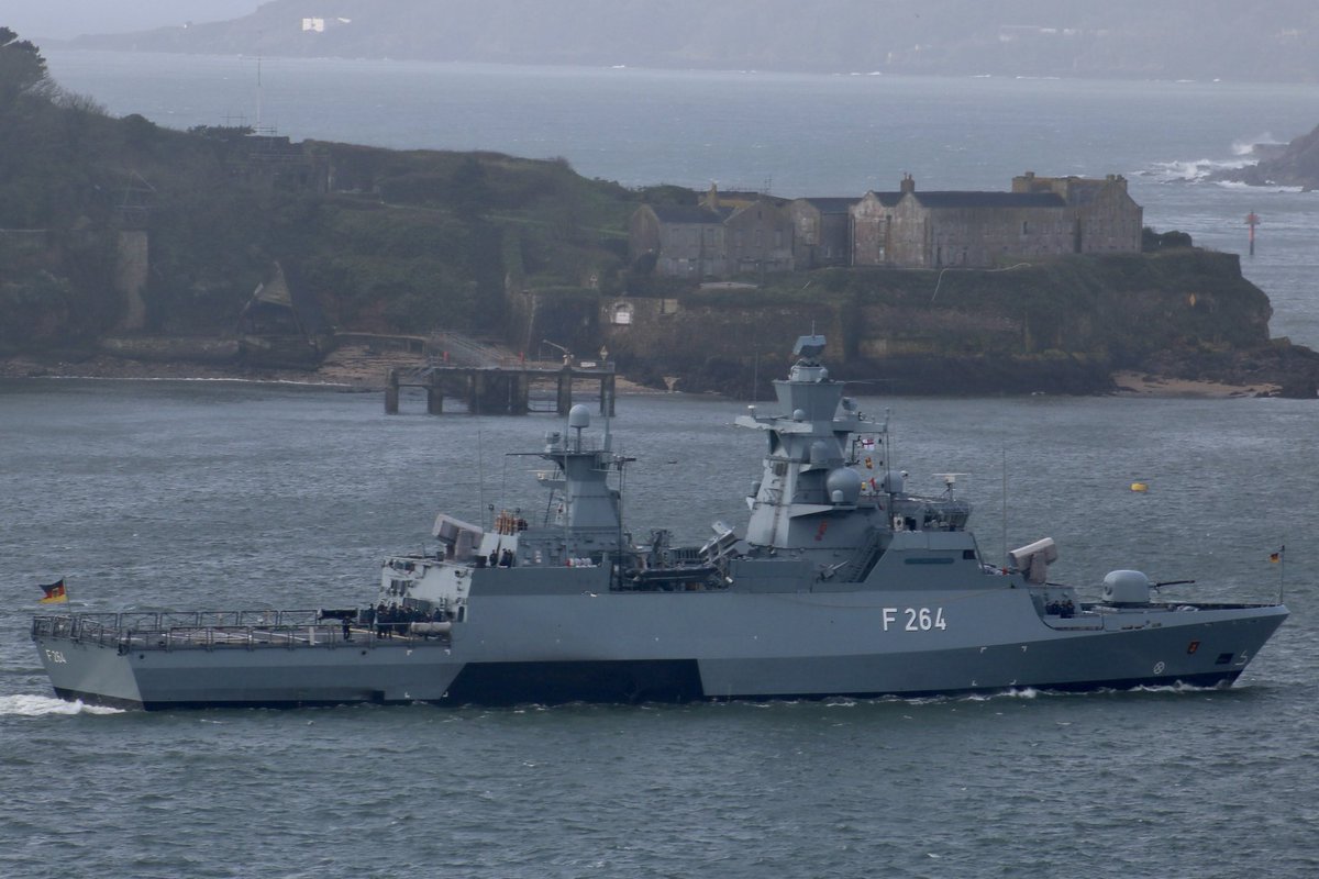 WarshipCam's tweet photo. German Navy Braunschweig-class corvette FGS Ludwigshafen am Rhein (F264) coming into Plymouth, England - April 4, 2024 #f264 #fgsludwigshafenamrhein
SRC: TW-@Rockhoppas https://t.co/PGXLEMshiJ
