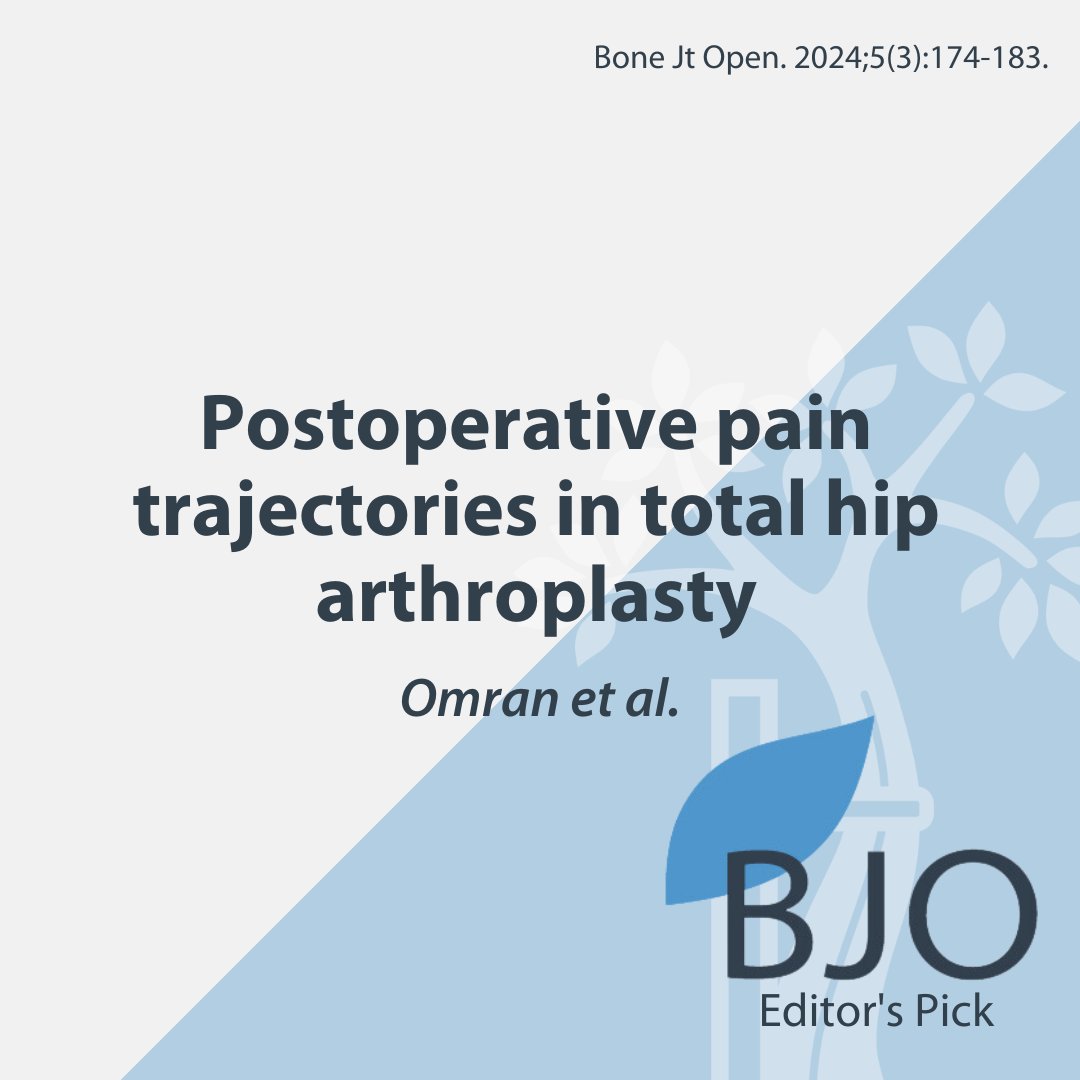 It is important that commercial & marketing drivers of the idealized hip replacement recovery don’t mislead patients. A holistic, personalized approach is needed in every case & not all patients have the same recovery pathway. #BJO #Osteoarthritis #Pain boneandjoint.org.uk/article/10.130…