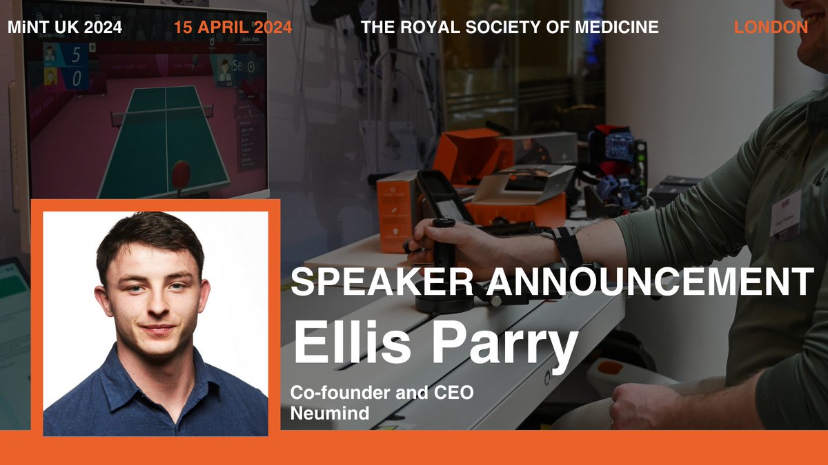 MiNT UK 2024 Speaker recap 👀

Ellis Parry, Co-founder and CEO, <a href="/neumindapp/">neumind</a> 🙌

For more information, please visit 👉 themintacademy.co.uk/mint-uk-2024

#MiNTUK #neurorehab #neurotech #neumind #braininjury