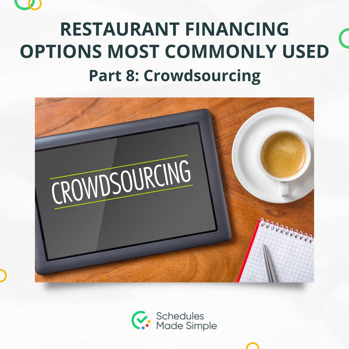StaffSchedules's tweet photo. You have a vision for the perfect restaurant...
But funding seems out of reach. π
...
#RestaurantFinance #Crowdfunding #DreamBig #SmallRestaurant #Restaurants #FinancingOptions #Entrepreneurship #SmallBusiness #StartupLife #Investment #FinancialFreedom #RestaurantOwnership https://t.co/PVXGJ9qT1Q