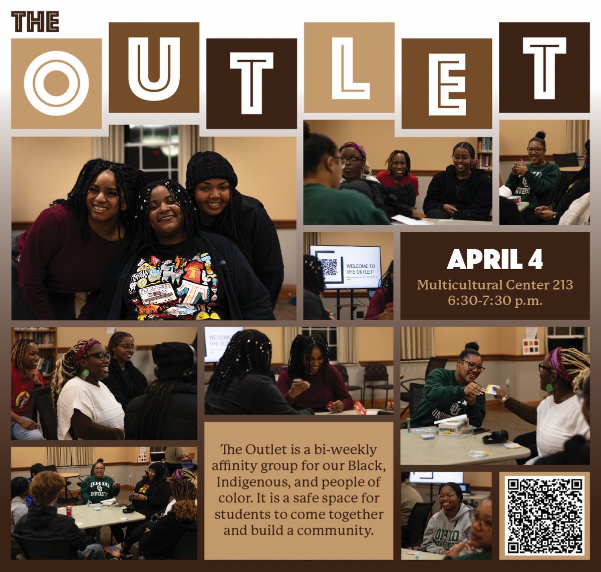 OHIO_Housing's tweet photo. Join us tonight at The Outlet for an empowering conversation on the beauty and significance of Black women's hair! 💫 #HairTalks #Empowerment https://t.co/5GBRdxEBlN