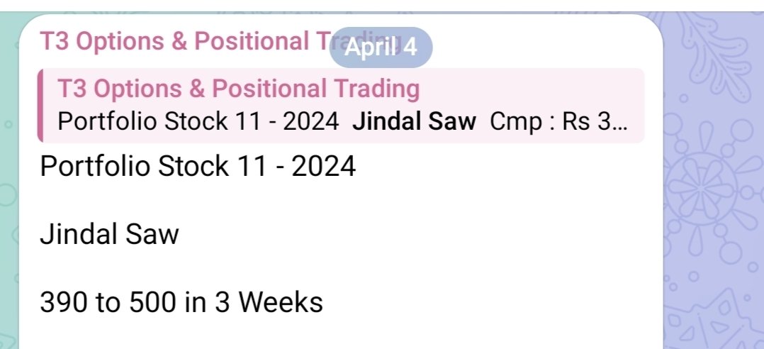 Jindal Saw

390 to 500 in 3 weeks

#investing #SwingTrading