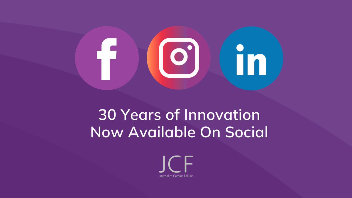 Now, you can access #JCF everywhere! 🎉🫀 Follow us on LinkedIn, Instagram, and Facebook to stay up-to-date with the latest research and news in the field of heart failure! LI: bit.ly/3xtLdH7 IG: bit.ly/3THE1Ph FB: bit.ly/3VEOb5V