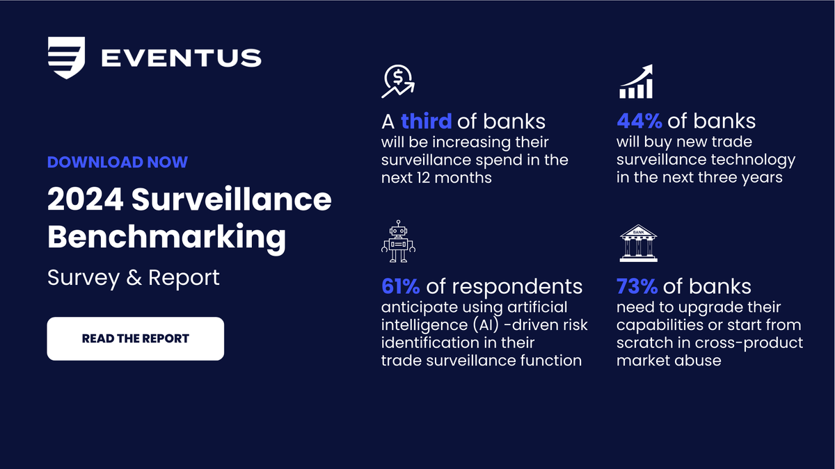 ICYMI: We recently published 'The 2024 Surveillance Benchmarking Survey & Report' a pioneering analysis, enriched by insights from over 30 leading global banks, that sets new benchmarks in the surveillance space. Download here 👉 hubs.ly/Q02rPD740 #tradesurveillance