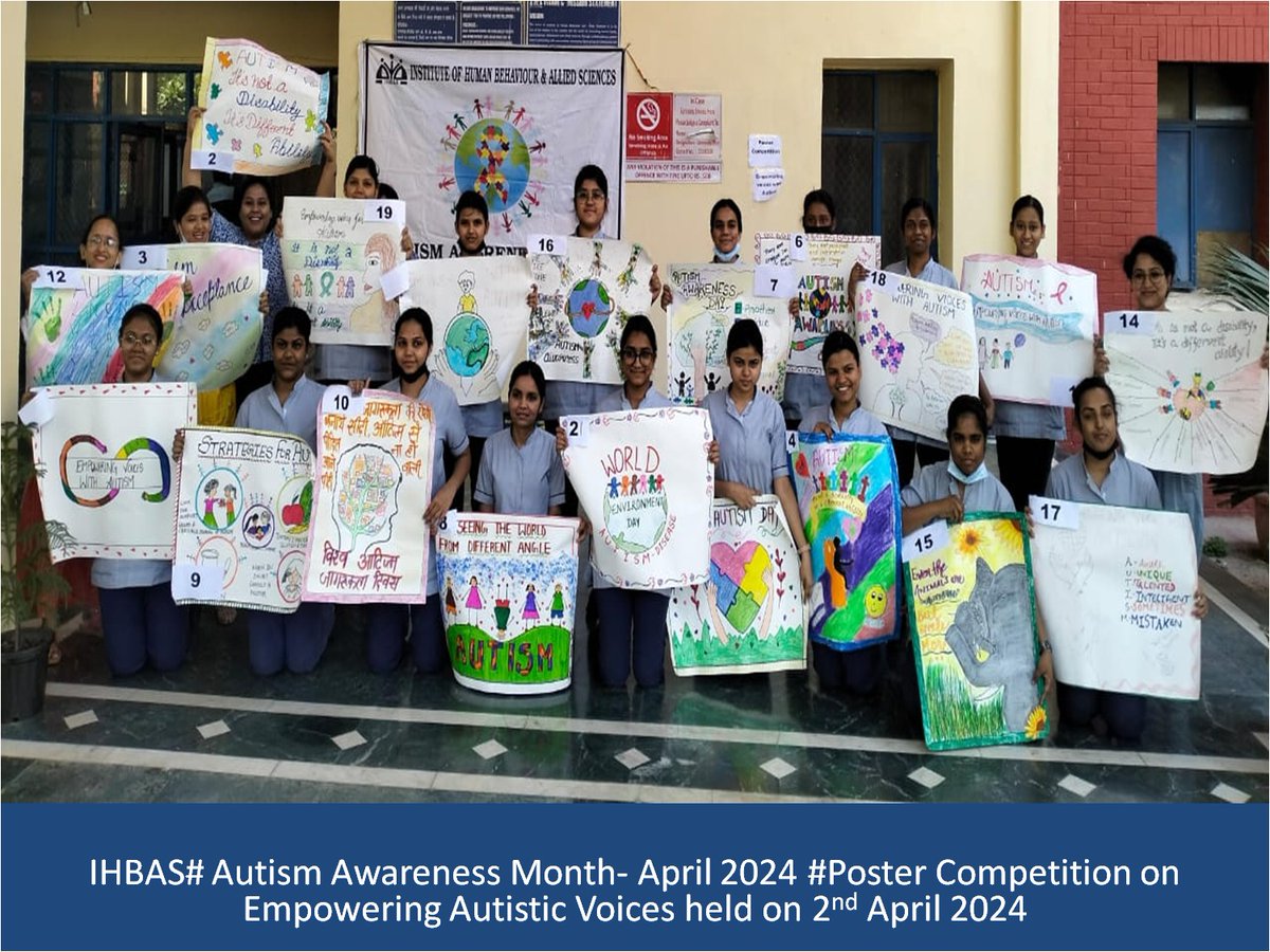 Kicking off Autism Awareness Month at IHBAS! 🌟 Day 1: Autism Management Seminar. Day 2:Wear blue & join our Poster Competition. Day 3: Campaign & health talk for caregivers. Day 4: Activities for children in ward. Join us in awareness! 💙#AutismAwareness @DelhiIhbas @DrRKDhamija