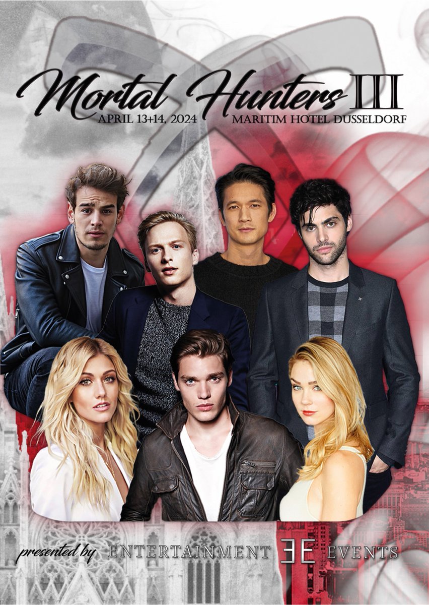 Ent_Event's tweet photo. Program &amp; Price list for➰Mortal Hunters 3 #SHADOWHUNTERS 

13.-14. April 2024 Maritim Hotel Düsseldorf, Germany

Infos &amp; Tickets: https://t.co/z5cODMdP27 https://t.co/jWhJa03tIc