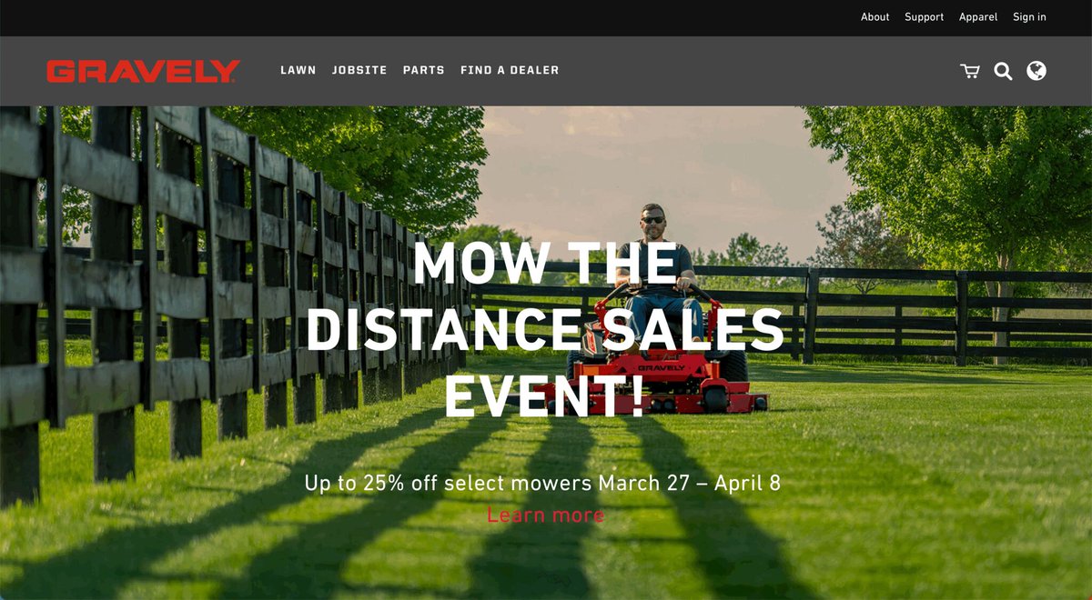 👏 Kudos to @GravelyMowers and implementation partners @TeamBizStream, for their Site of the Month win! 🌱 Discover their journey and other winners here: link.kentico.net/43EMKpV

#SiteoftheMonth #DXP