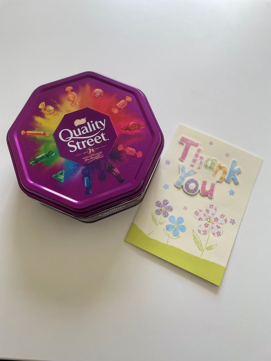 It's a good day to be in the office! 🍬 🍬 Chocs and thank you card from one of our amazing families! #FeelingTheLove #LoveOurFamilies #HereForFamilies #Grateful #FeelingHappy