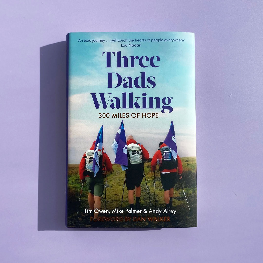 Happy publication day to the brilliant 3 Dads Walking! 3 dads, 3 daughters, 300 miles of hope - Three Dads Walking is the life-affirming story of three dads who each lost a daughter to suicide, following their journey across Britain and finding hope along the way. @3dadswalking