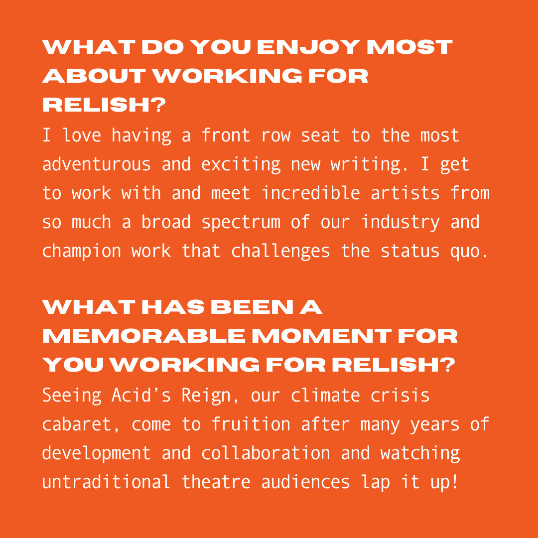 🔥 In the HOT Seat 🔥

Round 2 getting you familiar with the FORCE of nature that is our Creative Producer <a href="/morag_davies/">Morag Davies</a>

#HotSeatSeries #CompanyCulture #StayTuned #theatre