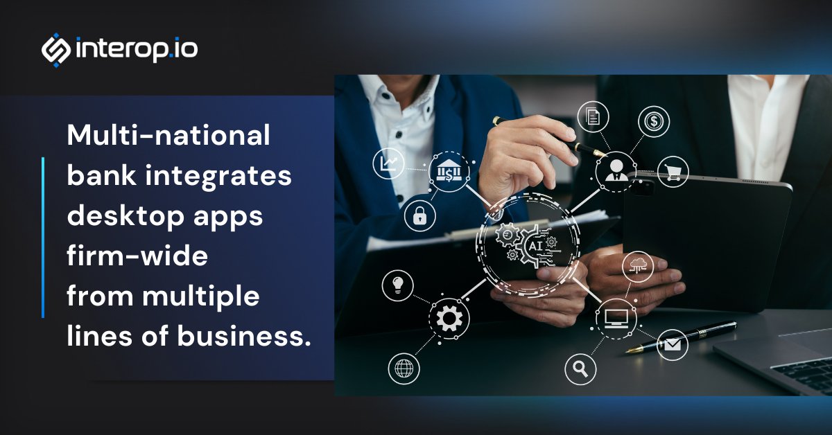 [Case Study 🔔 📓] A multi-national #bank integrated a variety of #apps – from simple analytics frontends to mission critical transactional systems. #interoperability #financialservices #fintech #capitalmarkets #apps #bloomberg #apps #applications #banks hubs.la/Q02lC9qx0