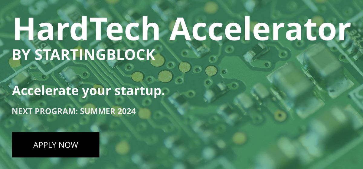 #HardTech accelerator: Building a physical product, working on sensors, hardware, robots, devices, measuring equipment or batteries in manufacturing, food &amp; bev, ag or energy? Next session: June 21-22 (hybrid). Apply by May 17. ow.ly/EHEj50R2nrq <a href="/StartingBlockM/">StartingBlock Madison</a>
