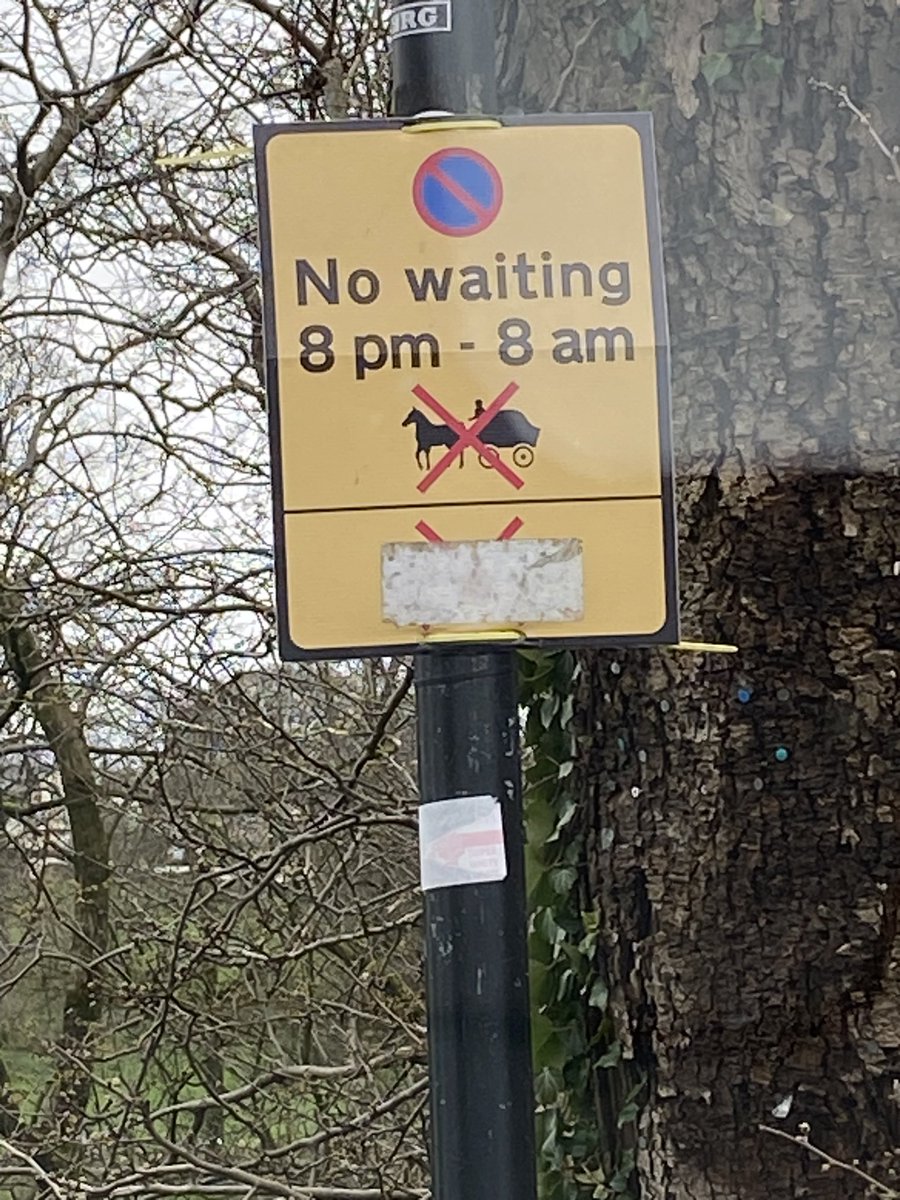 Can’t park your stagecoach here mate , sign at devils bridge Kirby Lonsdale.