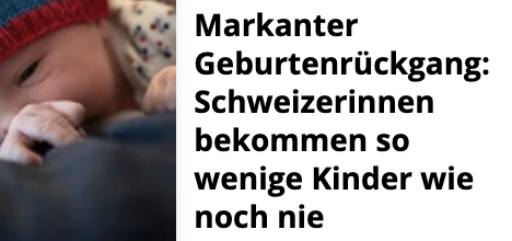 FDP: weil zu wenig Parkplätze
SVP: weil zu viele Lesben
Mitte: weil Bibel nicht gelesen
GLP: weil Frauenlöhne zu attraktiv
SP: weil Männer faul
Grüne: weil Kinder CO2-Schleudern