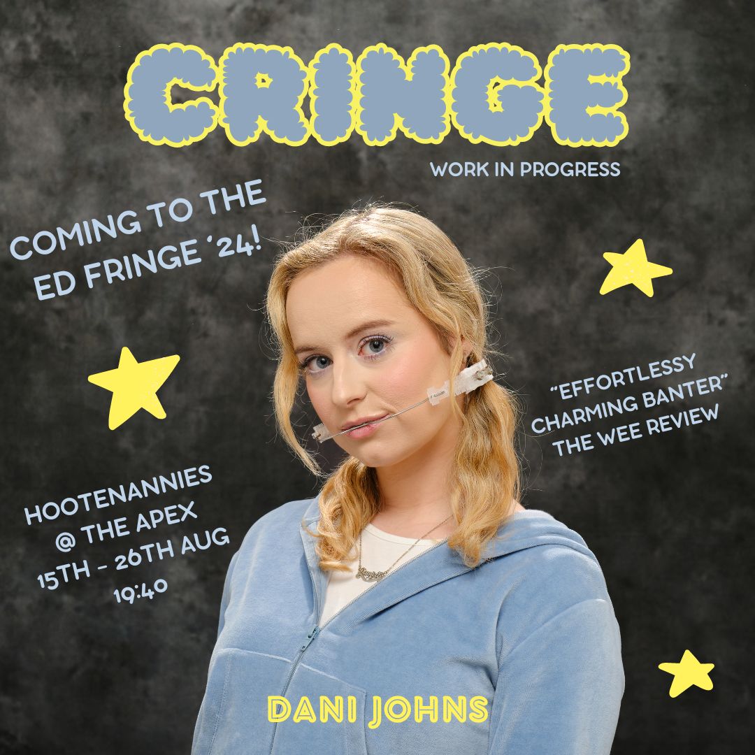 WELL THIS IS EXCITING/TERRIFYING! I'm doing my 1st solo show at the Ed Fringe! It's about the many cringe & embarrassing moments of my life inc having an actual orthodontic head brace (YES THAT'S TRUE, CHEERS NHS), awkward dates, shitting your pants, etc. All the good stuff.